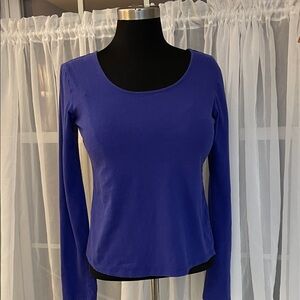 Women's Blue Long Sleeve Top size L